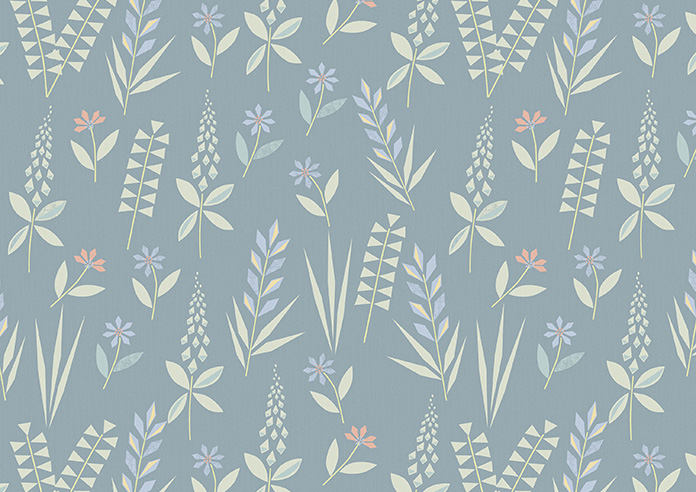 Woodland Phlox, Blue - Twist&Fit Roller Blind - Image 6